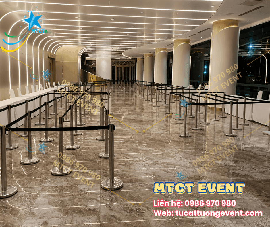 Trụ Barrier dây kéo