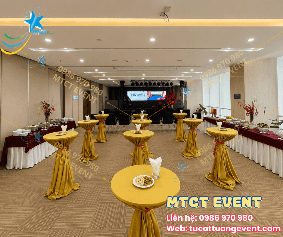 Bàn bar 1m05 khăn phối 2 lớp 4